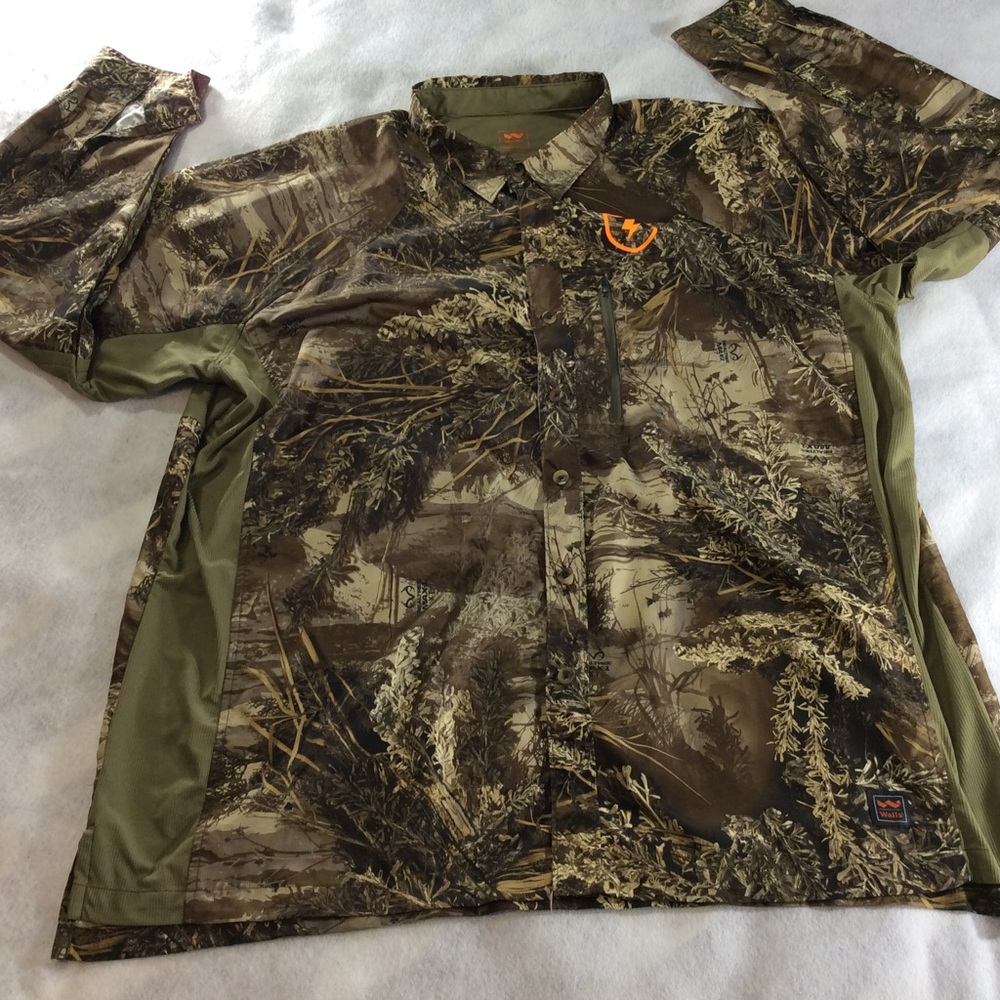 Walls Men's Woodland Camo Shirt Jacket 3XL #348